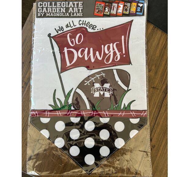 Mississippi State Garden Flag Dorm Room Wall Decor 12x18" by Magnolia Lane - Picture 4 of 4